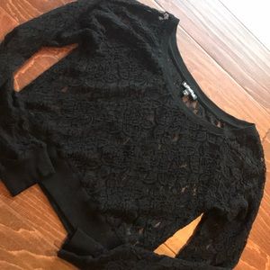 Express lace crop